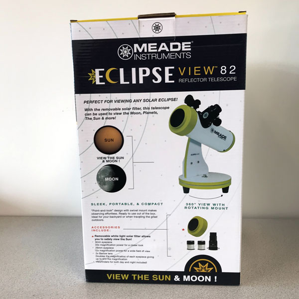 تلسکوپ دابسونی 82 میلیمتر رومیزی مید مدل Eclipseview