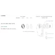 آداپتور اتصال QHY 183M مدل ALL-IN-ONE M42 KITS  برای Nikon