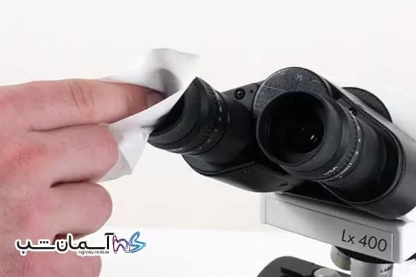 چگونه اجزای نوری میکروسکوپ را تمیز کنیم؟ 1 تمیز کردن میکروسکوپ
