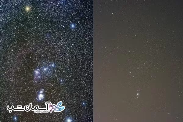 آسمان شب هر سال ۹.۶درصد روشنتر میشود زیرا آلودگی نوری مانع دیدن ستارهها میشود 1 آلودگی نوری آسمان