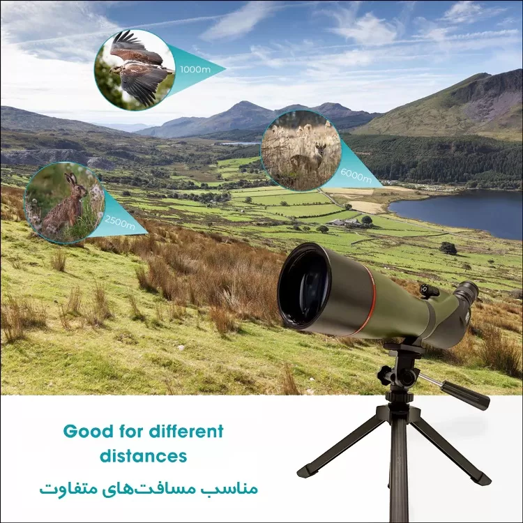 دوربین تک چشمی نایتاسکای مدل NS 20-60x80 3 دوربین تک چشمی نایتاسکای مدل NS 20-60x80