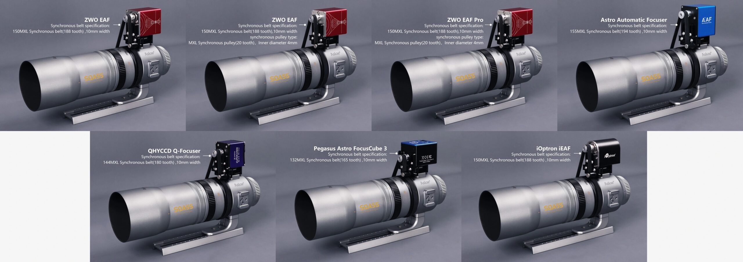 کیت اتصال موتور فوکوسر اسکار مدل SQA55 AF Kit 2 Askar AF Kit for SQA55 Refractor